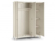Julian Bowen Julian Bowen Cameo 3 Door Ivory Wooden Fitted Triple Wardrobe (Flat Packed)