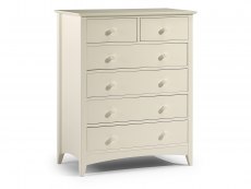 Julian Bowen Cameo 4+2 Ivory Wooden Chest of Drawers (Flat Packed)