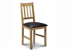 Julian Bowen Julian Bowen Coxmoor 118cm American White Oak Dining Table and 4 Chairs Set