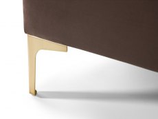 Julian Bowen Julian Bowen Deco 5ft King Size Truffle Upholstered Fabric Bed Frame