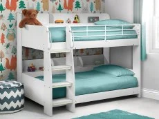 Julian Bowen Julian Bowen Domino White Wooden Bunk Bed Frame