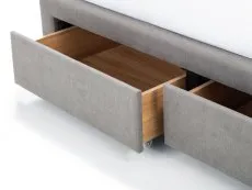 Julian Bowen Julian Bowen Fullerton Grey Fabric 4 Drawer Storage Bed Frame