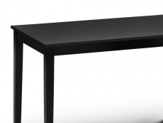 Julian Bowen Julian Bowen Hudson 114cm Black Dining Table (Flat Packed)