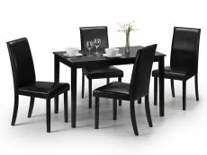 Julian Bowen Julian Bowen Hudson 114cm Black Dining Table