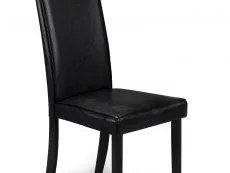 Julian Bowen Julian Bowen Hudson Black Faux Leather Dining Chair