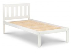 Julian Bowen Luna 3ft Single Surf White Wooden Bed Frame