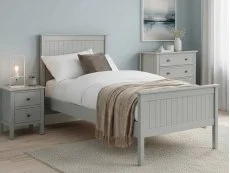 Julian Bowen Julian Bowen Maine Dove Grey Wooden Bed Frame