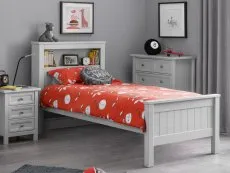 Julian Bowen Julian Bowen Maine Bookcase Dove Grey Wooden Bed Frame