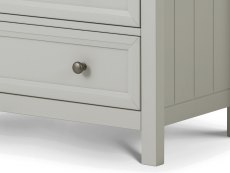Julian Bowen Julian Bowen Maine Dove Grey 2 Door 1 Drawer Double Wardrobe (Flat Packed)