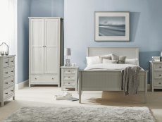 Julian Bowen Julian Bowen Maine Dove Grey 2 Door 1 Drawer Double Wardrobe (Flat Packed)