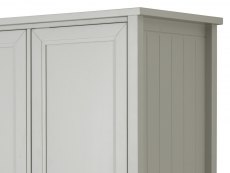 Julian Bowen Maine Dove Grey 3 Door 2 Drawer Triple Wardrobe (Flat Packed)