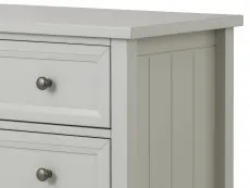 Julian Bowen Julian Bowen Maine Dove Grey 3 Drawer Low Chest of Drawers