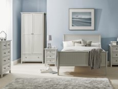 Julian Bowen Julian Bowen Maine Dove Grey 3 Drawer Low Chest of Drawers (Flat Packed)