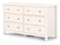 Julian Bowen Maine Surf White 3+3 Drawer Chest of Drawers Julian Bowen Maine Surf White 3+3 Drawer Chest of Drawers