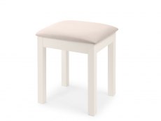 Julian Bowen Maine Surf White Wooden Dressing Table Stool (Flat Packed)