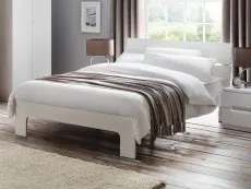 Julian Bowen Julian Bowen Manhattan White High Gloss Bed Frame
