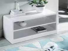 Julian Bowen Julian Bowen Manhattan White High Gloss TV Cabinet