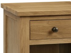 Julian Bowen Julian Bowen Marlborough 1 Drawer Oak Wooden Small Bedside Cabinet (Assembled)