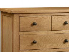 Julian Bowen Julian Bowen Marlborough 4+2 Oak Wooden Chest of Drawers (Assembled)