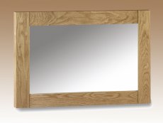 Julian Bowen Marlborough Oak Wooden Wall Mirror