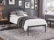 Julian Bowen Julian Bowen Onyx Satin Black Metal Bed Frame