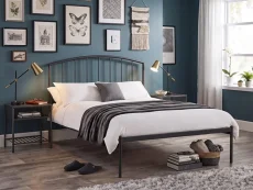 Julian Bowen Onyx Satin Black Metal Bed Frame