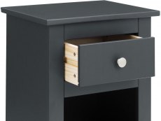 Julian Bowen Julian Bowen Radley Anthracite 1 Drawer Bedside Cabinet (Flat Packed)
