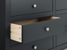 Julian Bowen Julian Bowen Radley Anthracite 6 Drawer Chest of Drawers (Flat Packed)