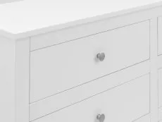 Julian Bowen Julian Bowen Radley Surf White 6 Drawer Chest of Drawers