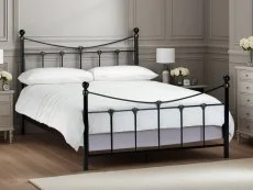 Julian Bowen Julian Bowen Rebecca 5ft King Size Black Metal Bed Frame