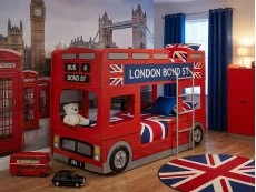 Julian Bowen Julian Bowen Red London Bus Bunk Bed Frame