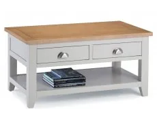 Julian Bowen Julian Bowen Richmond Grey and Oak 2 Drawer Coffee Table (Assembled)