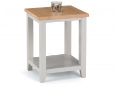 Julian Bowen Julian Bowen Richmond Elephant Grey and Oak Lamp Table (Assembled)