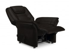 Julian Bowen Julian Bowen Riva Black Faux Leather Rise and Recline Armchair