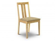 Julian Bowen Julian Bowen Rufford 80cm Hardwood Extending Dining Table and 4 Chairs Set
