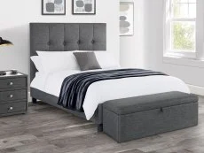 Julian Bowen Julian Bowen Sorrento Grey Fabric Bed Frame