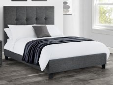 Julian Bowen Julian Bowen Sorrento 5ft King Size Grey Upholstered Fabric Bed Frame