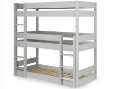 Julian Bowen Julian Bowen Trio 3ft Dove Grey Triple Wooden Bunk Bed Frame