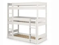 Julian Bowen Julian Bowen Trio Surf White Triple Wooden Bunk Bed Frame