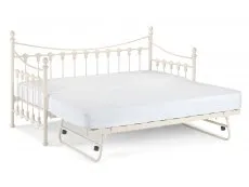 Julian Bowen Julian Bowen Versailles Ivory Metal Day Bed with Guest Bed Frame