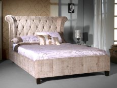 Limelight Epsilon 5ft King Size Mink Upholstered Fabric Bed Frame