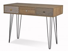 LPD LPD Casablanca Light Walnut Effect 3 Drawer Desk (Flat Packed)
