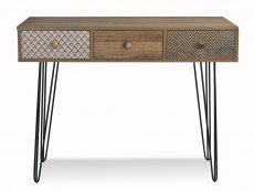 LPD LPD Casablanca Light Walnut Effect 3 Drawer Desk (Flat Packed)