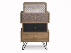 LPD LPD Casablanca Light Walnut Effect 4 Drawer Chest of Drawers (Flat Packed)