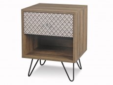 LPD LPD Casablanca Light Walnut Effect Lamp Table (Flat Packed)