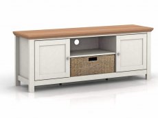 LPD Cotswold Cream and Oak TV Media Cabinet (Flat Packed)