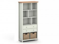 LPD Cotswold Grey and Oak Bookcase (Flat Packed)