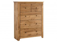 LPD Havana 3+2 Pine Wooden Chest of Drawers (Flat Packed)