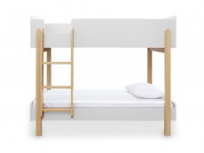 LPD LPD Hero 3ft Wooden White and Oak Bunk Bed Frame