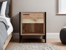 LPD LPD Hoxton Rustic 1 Drawer Small Bedside Table